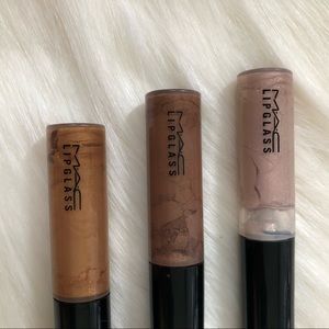 3Mac cosmetics lipglass bundle